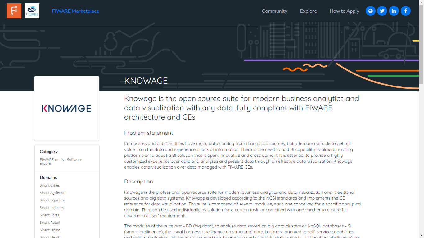 fiware-ready software enabler - knowage